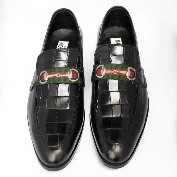 Bashwood Handmade Croc. Style Leather Shoe For Men